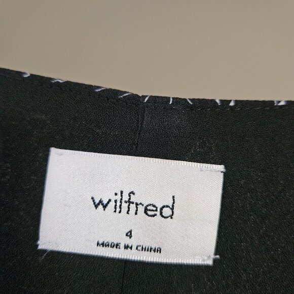 Aritzia Wilfred Nazaire Dress in Black White Print Size 4 - Picture 2 of 3